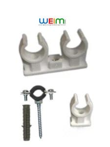 Gelenkrohrschelle Rohrclip Aluverbundrohr Kupferrohr Clip Schelle Rohr Gummi NEU - Bild 1 von 4