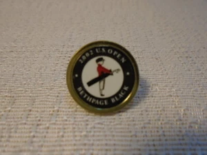 2002 102° US Open Bethpage Nero Mazza da golf Peg Ball Marker Tiger Woods - Foto 1 di 2