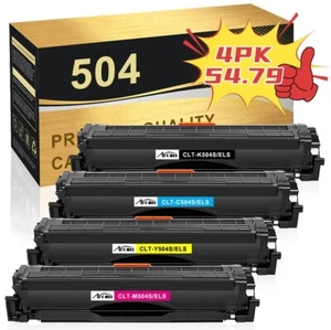 4x Toner für Samsung CLT-504S CLT-P504C CLP-415N CLP-415NW CLX-4195FW CLX-4195FN - Afbeelding 1 van 13