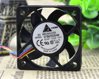 EFB0505HA 5010 5CM DC5V 0.25A Double Ball Bearing PWM Cooling Fan - Image 1 of 4