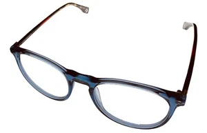 Converse Ophthalmic Men Eyeglass Round Plastic Frame Blue Q324. 50mm - Picture 1 of 10