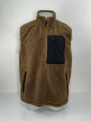 ST. JOHN'S BAY - SHERPA FLEECE FULL ZIP Mens Lg. Vest - Image 1 of 4