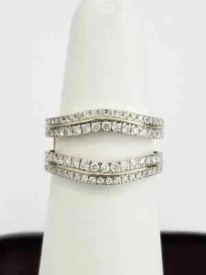 Wedding Band Ring 2Ct Round Lab-Created Diamond 14K Yellow Gold Plated - Image 1 of 4