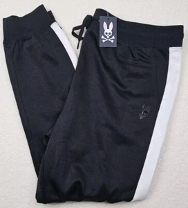 New Psycho Bunny Black White Men’s Track Pants Jogger Size 3XL NWT $125 Retail - Picture 1 of 9