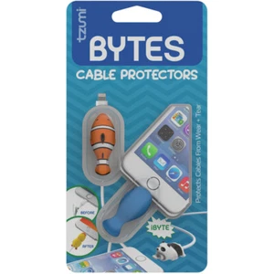 tzumi Cord Bytes Cable Protectors, 2PK - Blue Whale and Clownfish (6079) - Picture 1 of 7