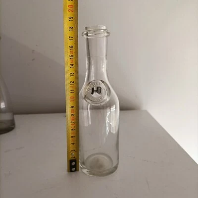 ANTICA BOTTIGLIA OSTERIA 1/5 LITRO VETRO SOFFIATO DI ALTARE CON BOLLO IN PIOMBO - Immagine 1 di 4