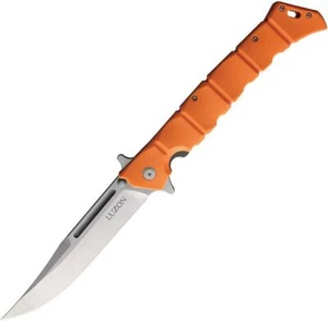 Cold Steel Large Luzon Folding Knife 6" Stainless Steel Blade Orange GFN Handle - Picture 1 of 2