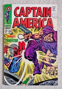 Captain America #108  Marvel  December 1968  Jack Kirby  Trapster app   FN-? - Picture 1 of 10