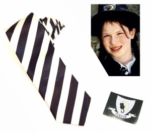 WORLD BOOK DAY WORST WITCH MILDRED HUBBLE BLACK WHITE STRIPED TIE STRIVE BADGE - Picture 1 of 4