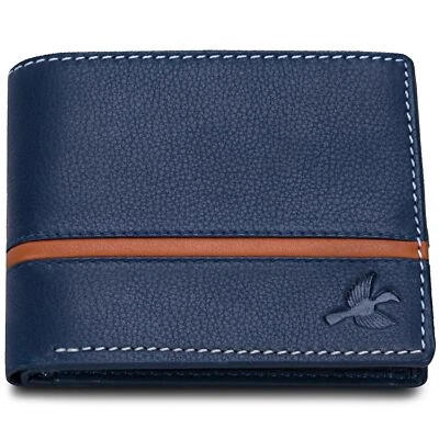 New Mens Genuine Leather Bifold Wallet ID Credit Card Alligator Window Crocodile - Image 1 of 4