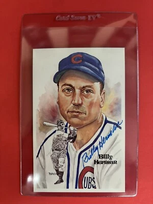 1981 PEREZ STEELE PC, Billy Herman, 5th. Series, #149, Autograph, HOF, PSA Cert - Image 1 of 3