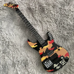 6 String Black Electric Guitar George Lynch Kamikaze Solid Body SH Pickup Fast - Picture 1 of 7