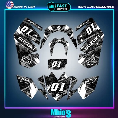 Suzuki LTR 450 ATV stickers decals graphics kit 2006-2014  - Image 1 of 4