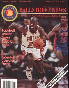 1993 Ballstreet News Magazine with Cards: Michael Jordan Platinum Ed. Vol. 1 #4