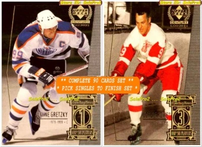 90++ UD LEGENDS 1999 GRETZKY HOWE ORR COMPLETE SET SINGLES LOT ... YOU PICK LIST - Image 1 of 2