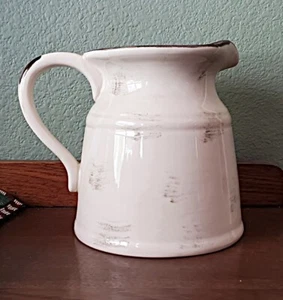 HOME ESSENTIALS The Torino Collection La Dolce Vita Beverage Pitcher White  - Picture 1 of 14