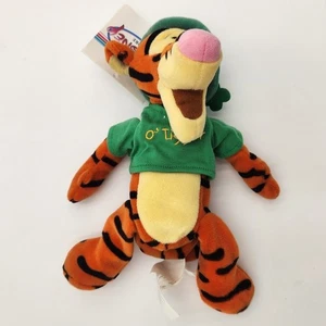 Disney Tigger Sitzsack Plüsch St Patrick's Day O'Tigger 8 Zoll mit Etikett - Bild 1 von 5