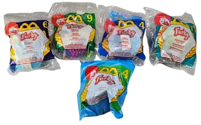 2000 McDonalds Happy Meal Furby Plush Keychain Clip Toys Lot of 4 & 1 1998 Toy - Image 1 of 4