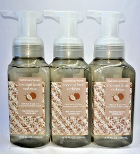 3 Coconut Lime Verbena Bath & Body Works Gentle & Clean Foaming Hand Soap 8.75oz - Picture 1 of 1