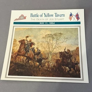 Vintage Civil War Card 1995 Atlas Military Battles Campaigns Yellow Tavern 1864 - Bild 1 von 6