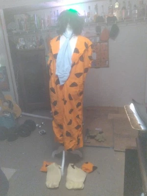 Винтажный рубины Deluxe Fred Flintstone костюм Sz взрослый стандарт - Изображение 1 из 4