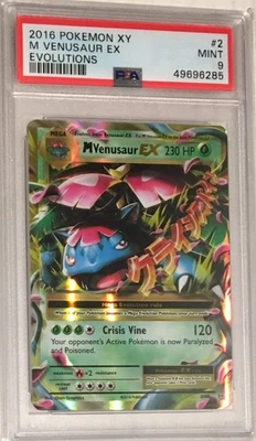 2016 Pokemon XY Evolutions PSA 9 Mega M Venusaur EX Ultra Rare Holo #2 - Image 1 of 2