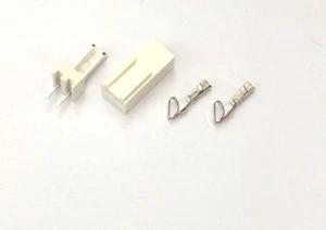 2510 2,54 mm 2-pinowe męskie złącze żeńskie pin zaciskany PCB nagłówek wentylator komputer 40 ZESTAW - Zdjęcie 1 z 4