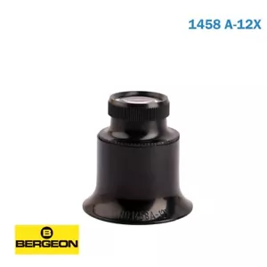 BERGEON 1458-A-12 Uhrmacher Doppellinse Brille Lupe 12x Vergrößerung. - Bild 1 von 3