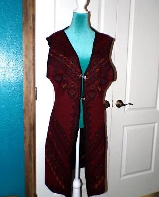 Amazing Knitted Alpaca Long Vest - Image 1 of 4