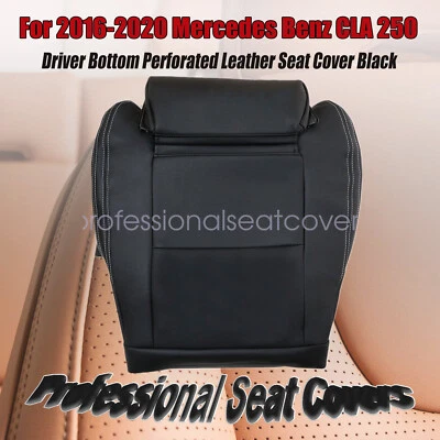 New For 2016 - 2020 Mercedes Benz CLA250 CLA 250 Driver Bottom Black Seat Cover - Image 1 of 4