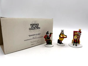 "FIGURAS DE PORCELANA DE NAVIDAD DE ALDEA HERITAGE ""BAKER ELVES"" DEPARTAMENTO 56 - Imagen 1 de 4