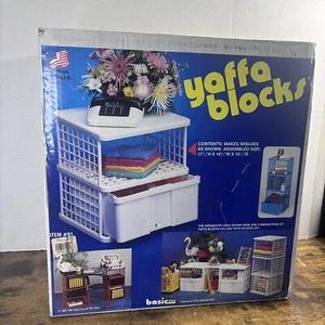 VTG Mint Colored #91 Junior Yaffa Blocks - Retro Storage 2 Shelves With 1 Drawer - Picture 1 of 14