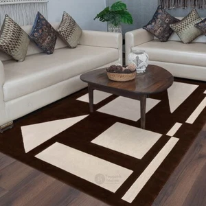 Tufted, 5x7, 5x8, 6x8, 6x9 Brown Color Wool Area Rug Living, Bed Hallway room - Picture 1 of 6