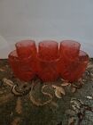 6 Brand New Pioneer Woman Sunny Days Coral Acrylic 12oz Juice Glasses!