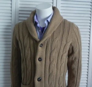 NEU Herren ALPAKA Acryl Wolle Strickjacke Zopfmuster Pullover Gr. 2XL XXL Beige Elegant - Bild 1 von 7