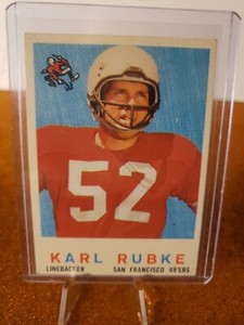 1959 Topps Football #112 Karl Rubke RC