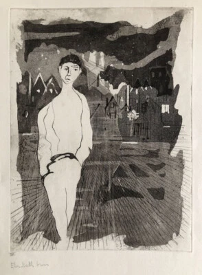 Élisabeth Gross (1907-1966) — La Chanson du mal-aimé — gravure sur cuivre signée - Photo 1/4