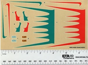 AMT/ERTL No. 8062 1:25 1961 Ford Ranchero Custom Decals - Picture 1 of 1