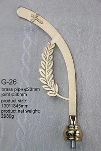 BRASS CROZIER Polish Bishop Staff Crosier Quality Craftsmanship, 72" High G-26 - Picture 1 of 9