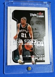 TIM DUNCAN TRIPLE CROWN HEIR FORCE RARE INSERT CARD SPURS HOF  - Picture 1 of 2
