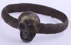 Crâne anneau squelette viking WW1 Seconde Guerre mondiale motard gothique death grim moissonneuse moto