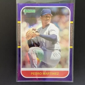 Pedro Martinez 2021 Donruss #237 RETRO 1987 Purple Holo Refractor Parallel BOS