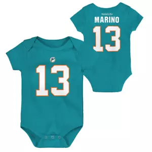 Dan Marino Miami Dolphins Mitchell & Ness Newborn & Infant Retro BODYSUIT JERSEY - Picture 1 of 4