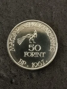 50 FORINT ARGENT 1967 BP. ZOLTAN KODALY 15000 EX. HONGRIE / HUNGARY SILVER - Picture 1 of 3