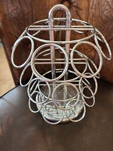 Coffee Keurig Cup Pod Holder K-cup Metal Silver Carousel Holds 27 K-cups CHROME