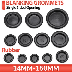Blanking Rubber Grommets Closed Blind Grommet Plugs Bung Diameter 14-150mm Black - Picture 1 of 43