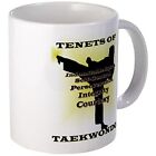 11oz mug Traditional Taekwondo Tenets Gold