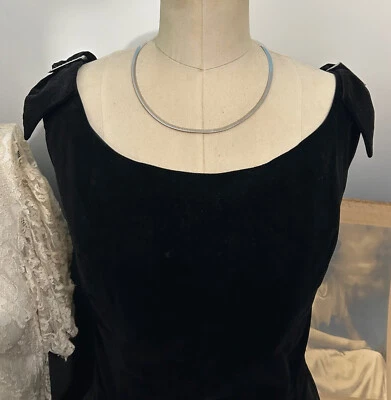 10K Yellow White Gold Reversible Omega Chain Necklace Aurafin Peru - Image 1 of 4