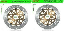COPPIA DISCHI FRENO ANTERIORI NG PER HONDA VFR 800 F INTERCEPTOR 1998 1999 2000 - Imagen 1 de 3