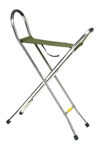 Linden Leisure Green Quattro Folding Seat Stick Shooting Hunting Mobility Aid - Picture 1 of 2